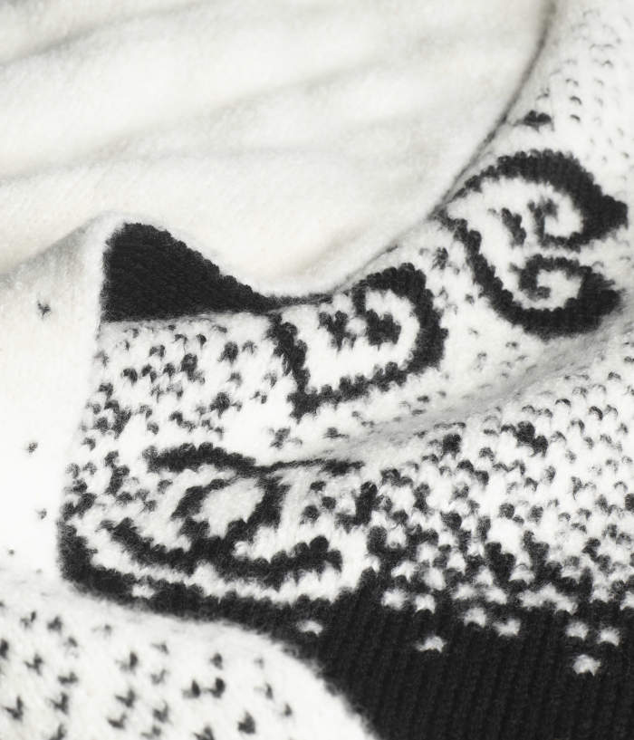 NIGO Chanel Women's Beanie Cashmere  Wool White Black Scarf #nigo333555