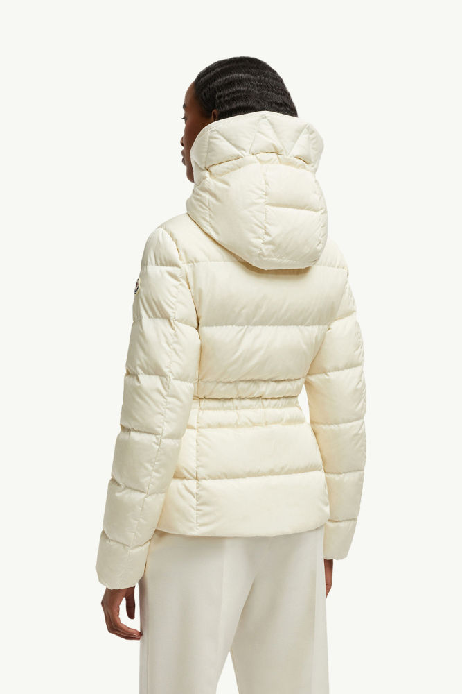 NIGO Moncler Ivory Avoce Women's Hooded Short Down Jacket Coat #nigo332707