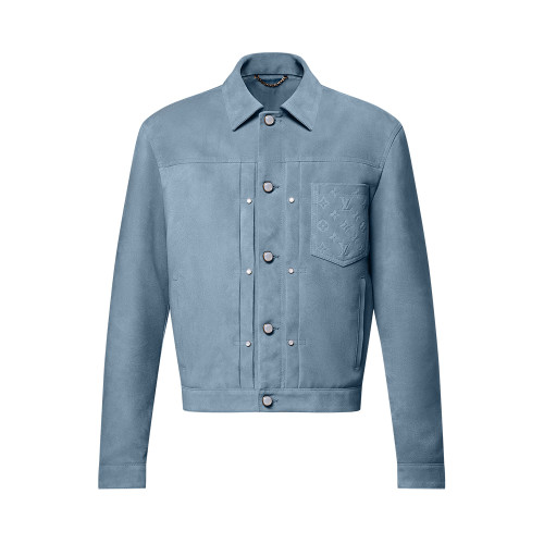 NIGO Louis Vuitton Suede Leather Type II Trucker Jacket #nigo333592