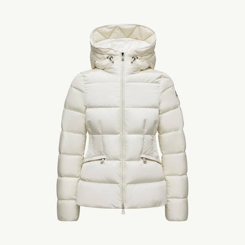 NIGO Moncler Ivory Avoce Women's Hooded Short Down Jacket Coat #nigo332707
