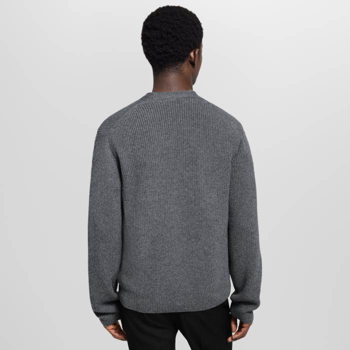 NIGO Louis Vuitton Embroidered Signature Cashmere Cardigan #nigo333607