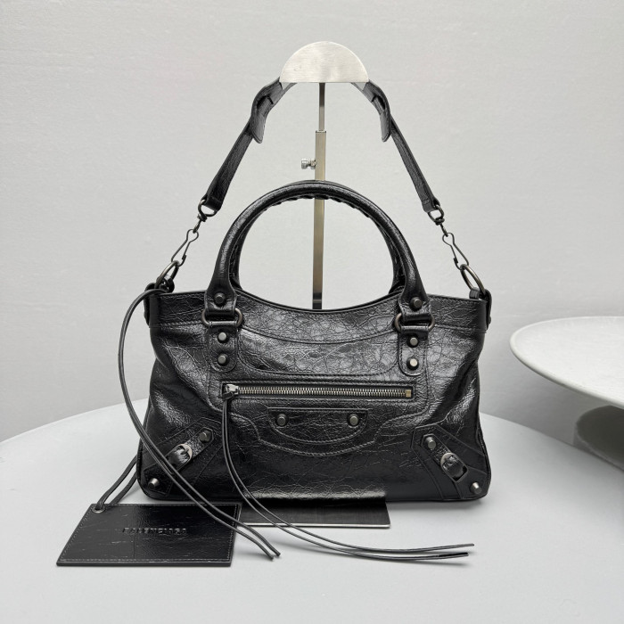 NIGO Balenciaga Le City Bag Medium in Black #nigo333603