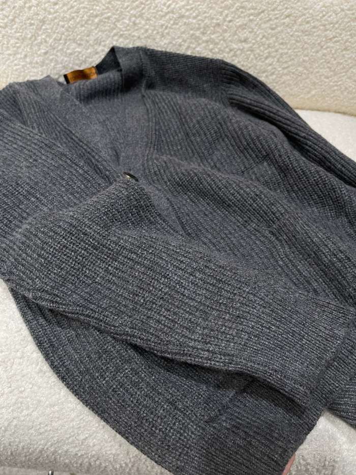 NIGO Louis Vuitton Embroidered Signature Cashmere Cardigan #nigo333607