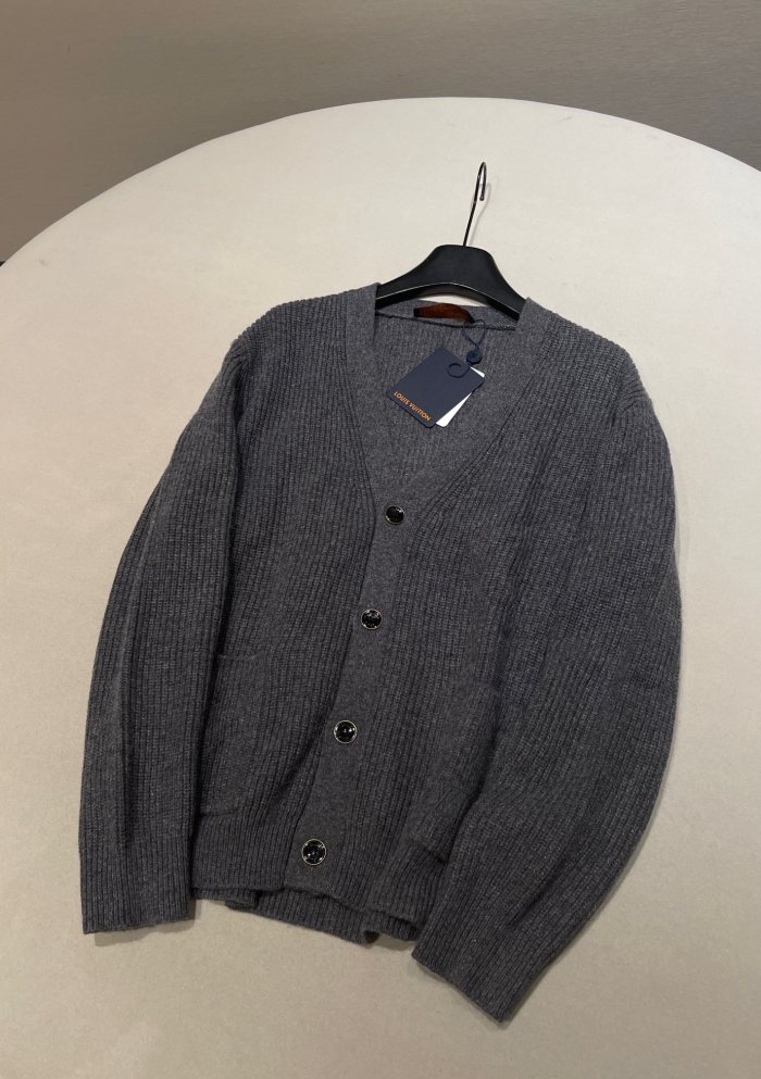 NIGO Louis Vuitton Embroidered Signature Cashmere Cardigan #nigo333607