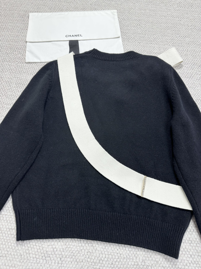 NIGO Chanel Sweater Cashmere Black and Cream #nigo333640
