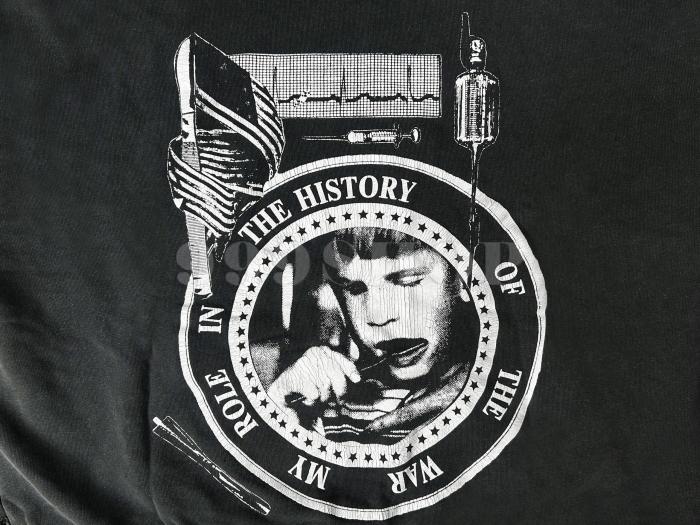 NIGO Enfants Riches Deprimes  My Role in the Histort of  War  Washed Distressed Hooded Sweatshirt #nigo333687