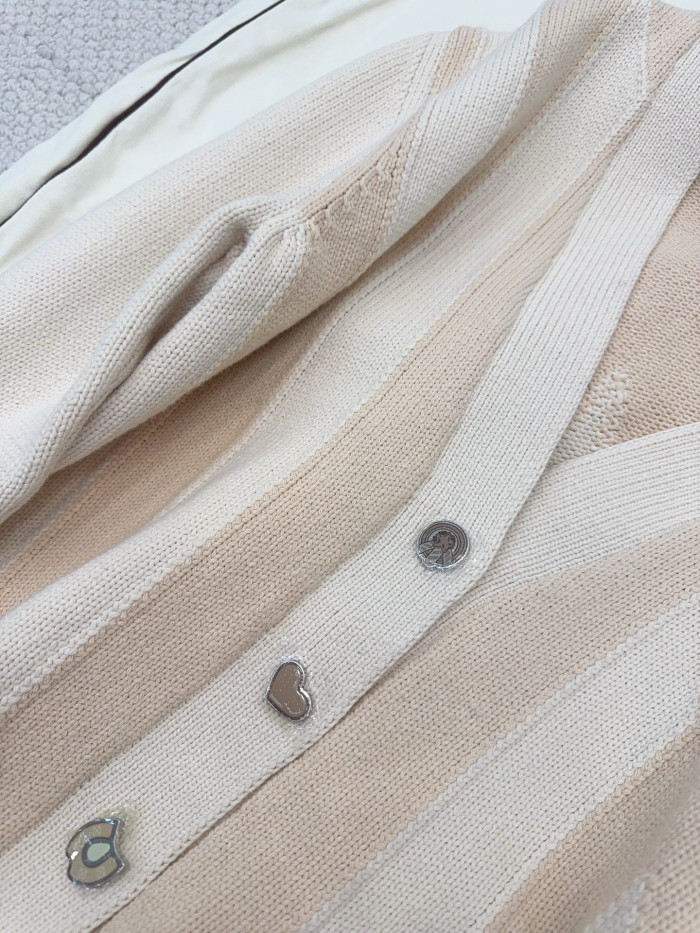 NIGO Hermes Long sleeve Long Cardigan Thick Bicolor Cotton #nigo333633