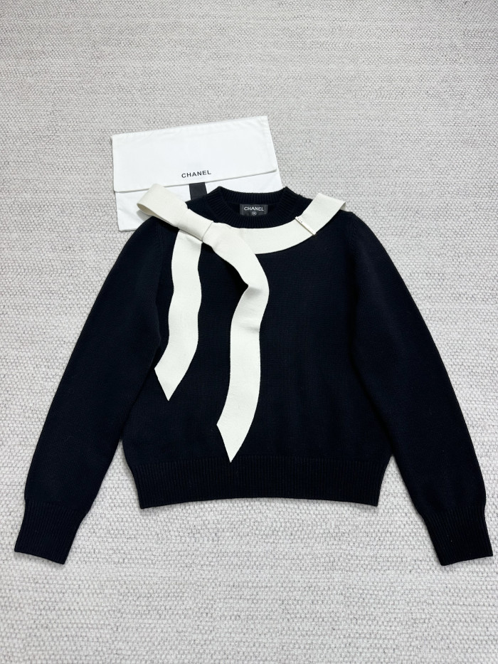 NIGO Chanel Sweater Cashmere Black and Cream #nigo333640