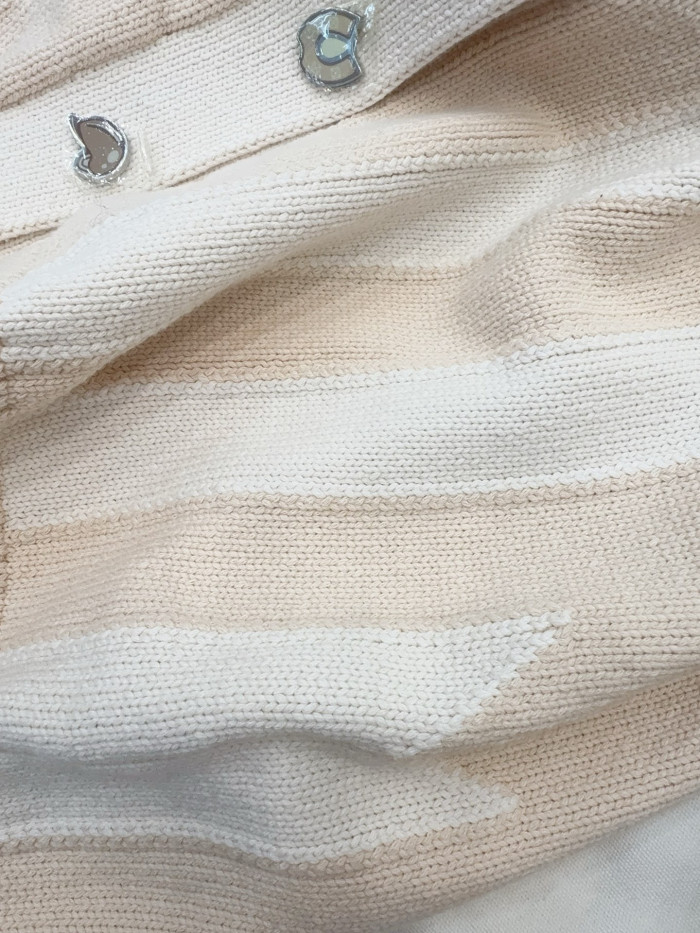 NIGO Hermes Long sleeve Long Cardigan Thick Bicolor Cotton #nigo333633