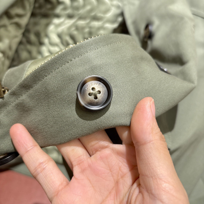NIGO Loewe Short Parka Cotton Green #nigo333650