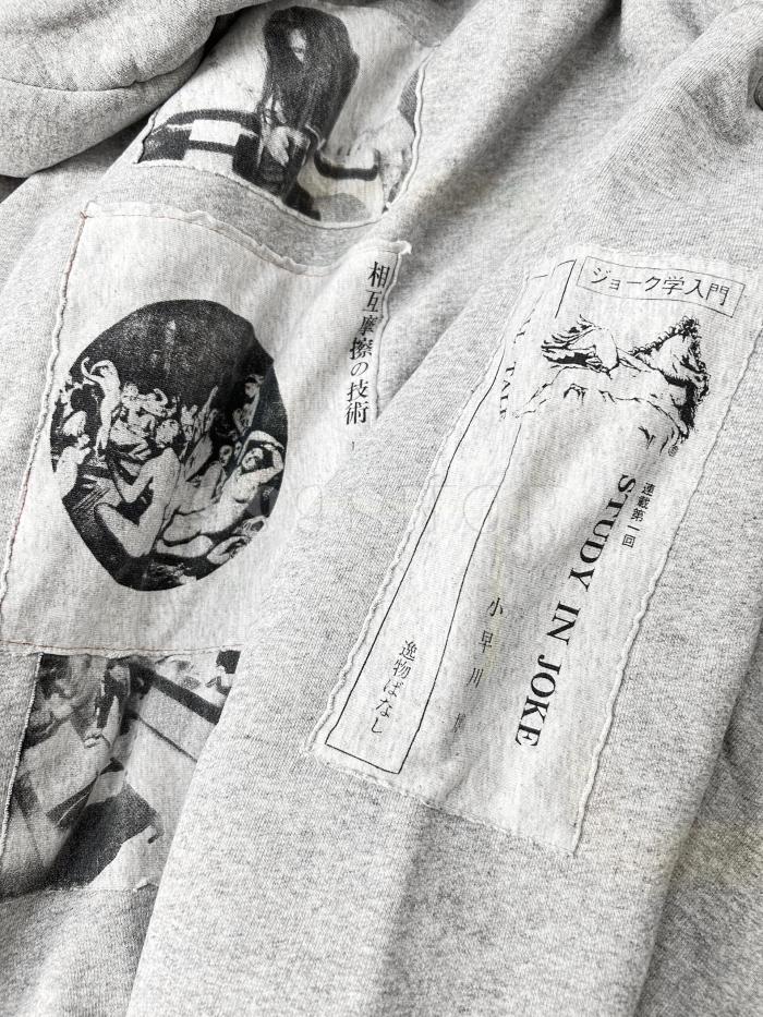 NIGO Enfants Riches Deprimes Fall Alice Patch Distressed Zipper Hooded Sweatshirt #nigo333688