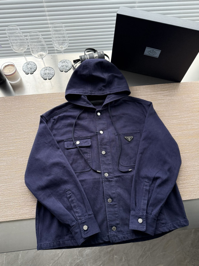 NIGO Prada Denim Hooded Jacket #nigo333637