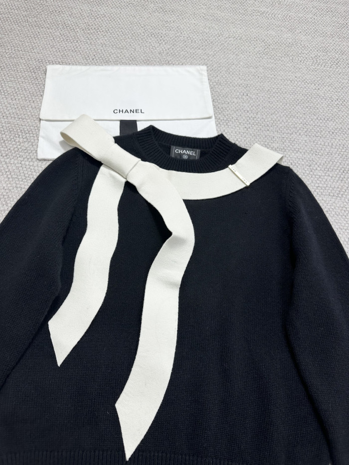 NIGO Chanel Sweater Cashmere Black and Cream #nigo333640
