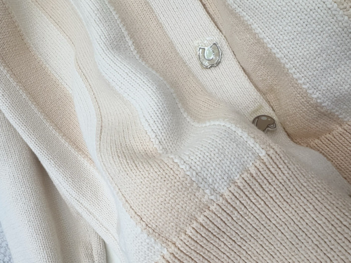 NIGO Hermes Long sleeve Long Cardigan Thick Bicolor Cotton #nigo333633