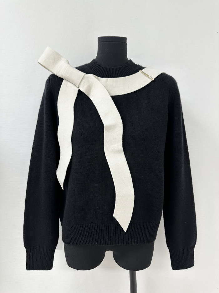 NIGO Chanel Sweater Cashmere Black and Cream #nigo333640