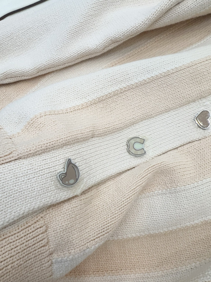 NIGO Hermes Long sleeve Long Cardigan Thick Bicolor Cotton #nigo333633