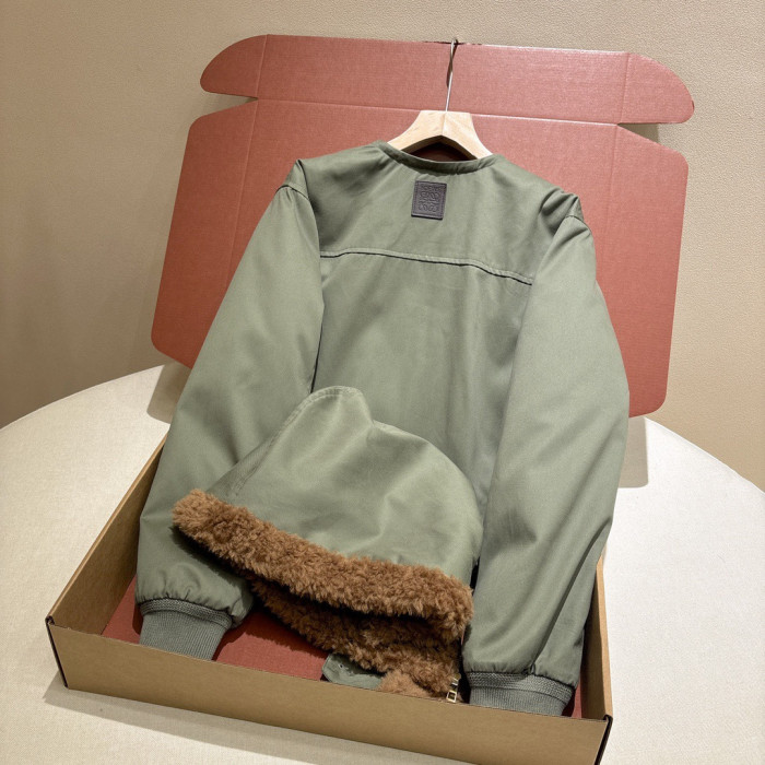 NIGO Loewe Short Parka Cotton Green #nigo333650