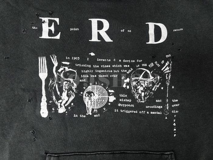 NIGO Enfants Riches Deprimes  My Role in the Histort of  War  Washed Distressed Hooded Sweatshirt #nigo333687