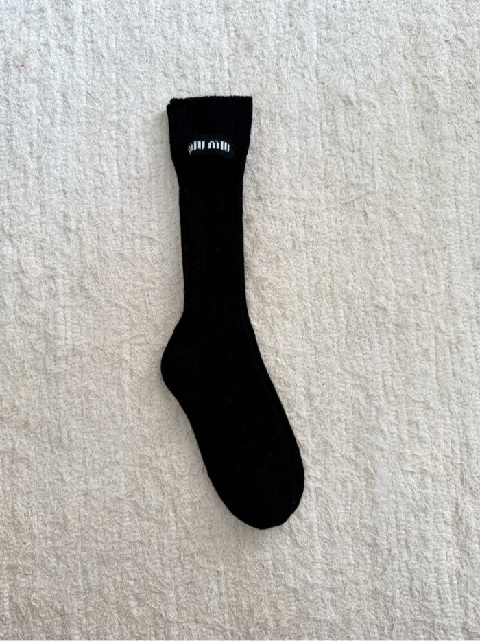 NIGO MiuMiu Wool Label Mid-calf Socks #nigo333706