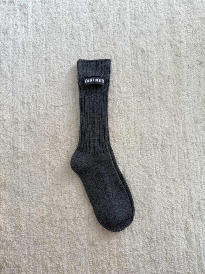 NIGO MiuMiu Wool Label Mid-calf Socks #nigo333706