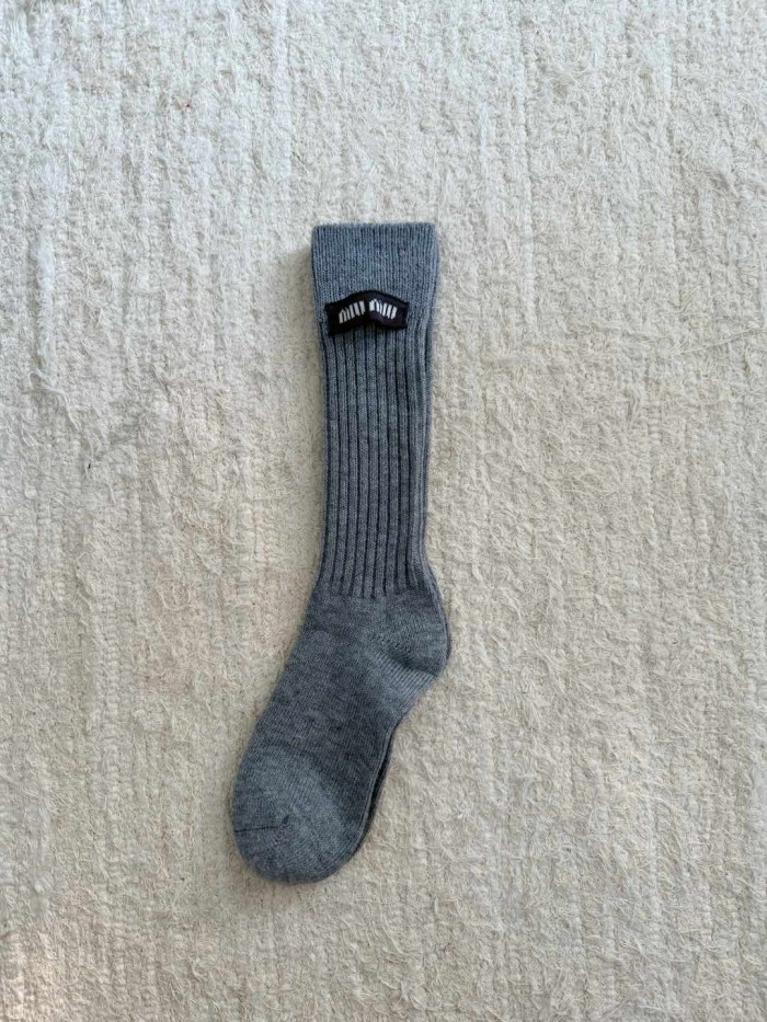 NIGO MiuMiu Wool Label Mid-calf Socks #nigo333706