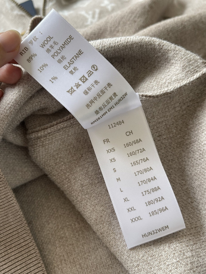NIGO Louis Vuitton Ribbed Wool Half-Zip Pullove #nigo333703