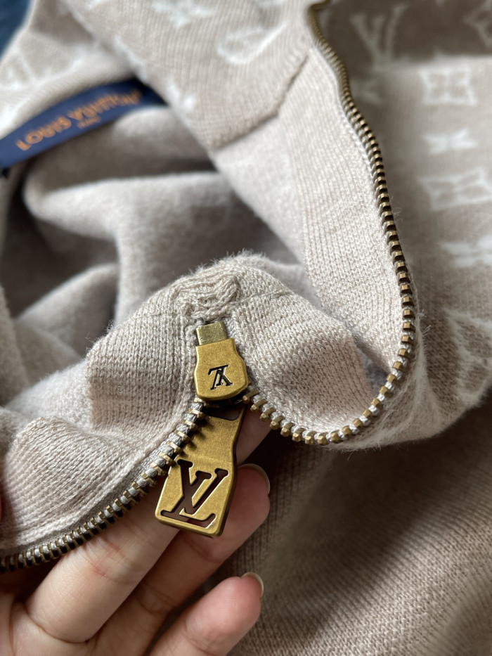 NIGO Louis Vuitton Ribbed Wool Half-Zip Pullove #nigo333703