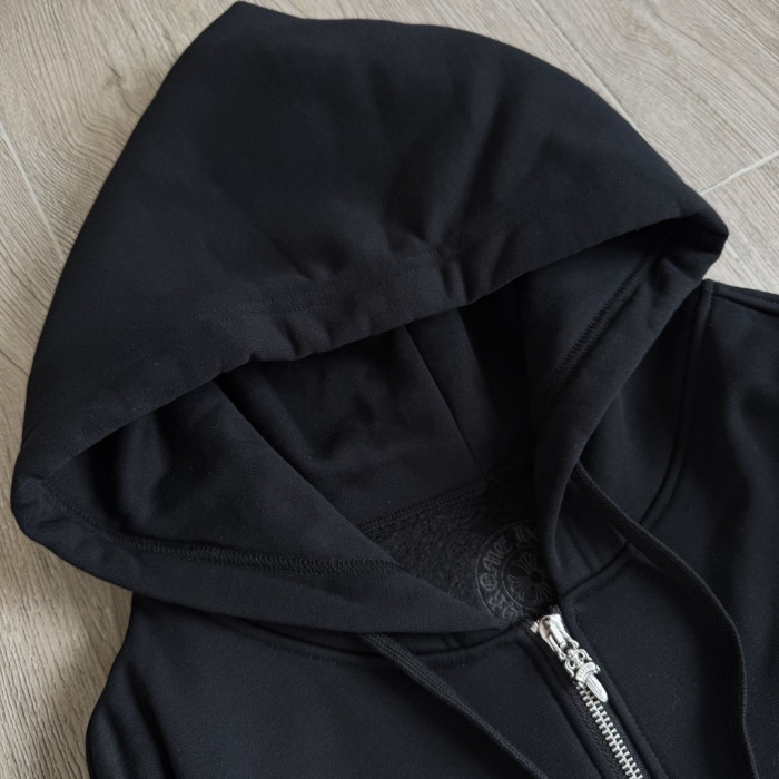 NIGO Chrome hearts Sanskrit Letter Logo Zipper Hooded Sweatshirt #nigo333725