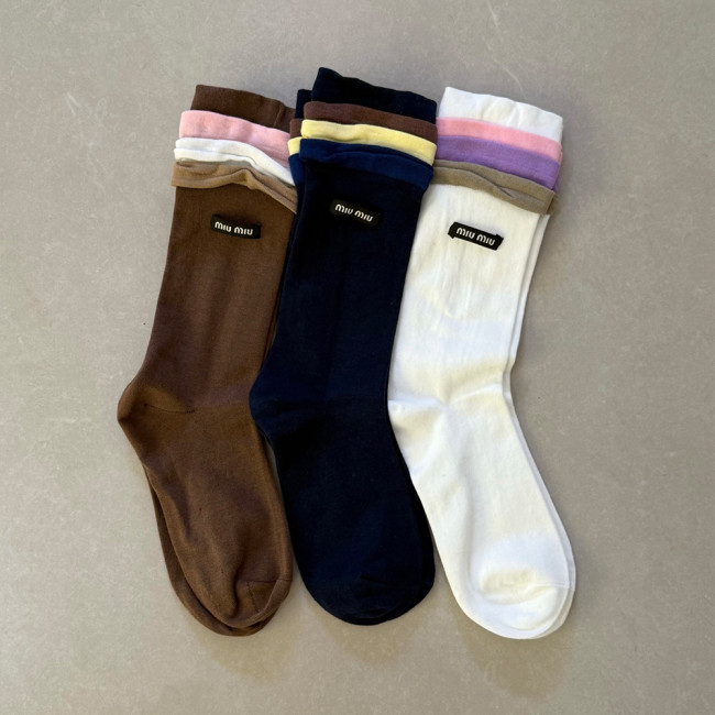 NIGO MiuMiu Contrast Color Cotton Socks #nigo330894
