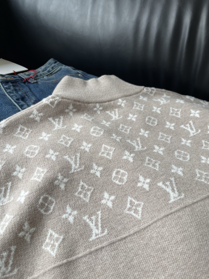 NIGO Louis Vuitton Ribbed Wool Half-Zip Pullove #nigo333703