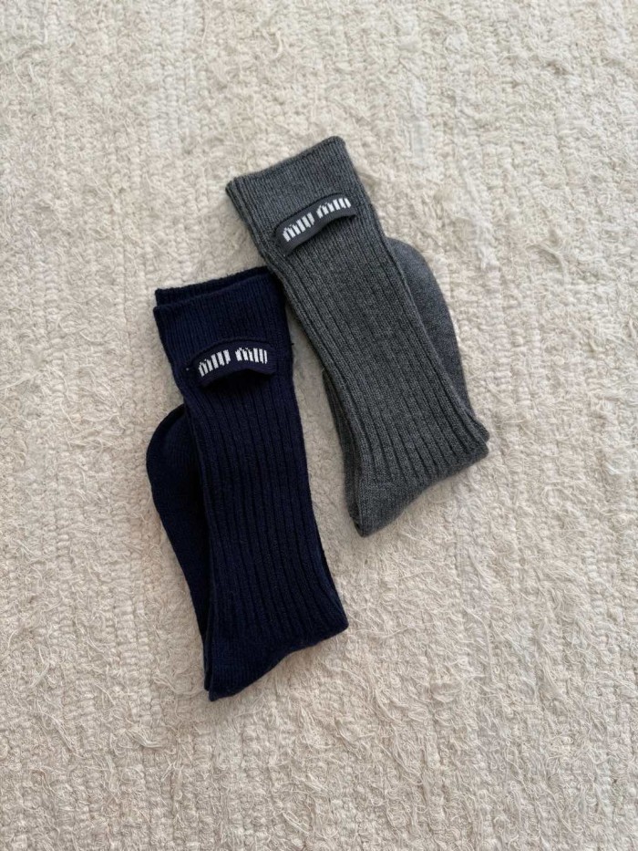 NIGO MiuMiu Wool Label Mid-calf Socks #nigo333706
