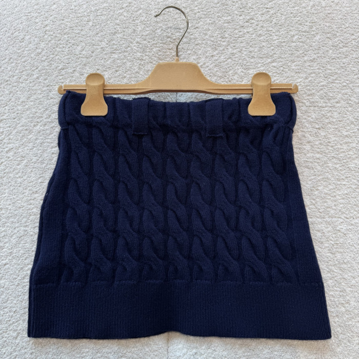 NIGO MiuMiu Blue Wool Sweater Skirt #nigo333760