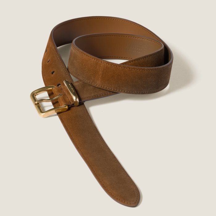 NIGO MiuMiu Oak Suede Belt #nigo333714