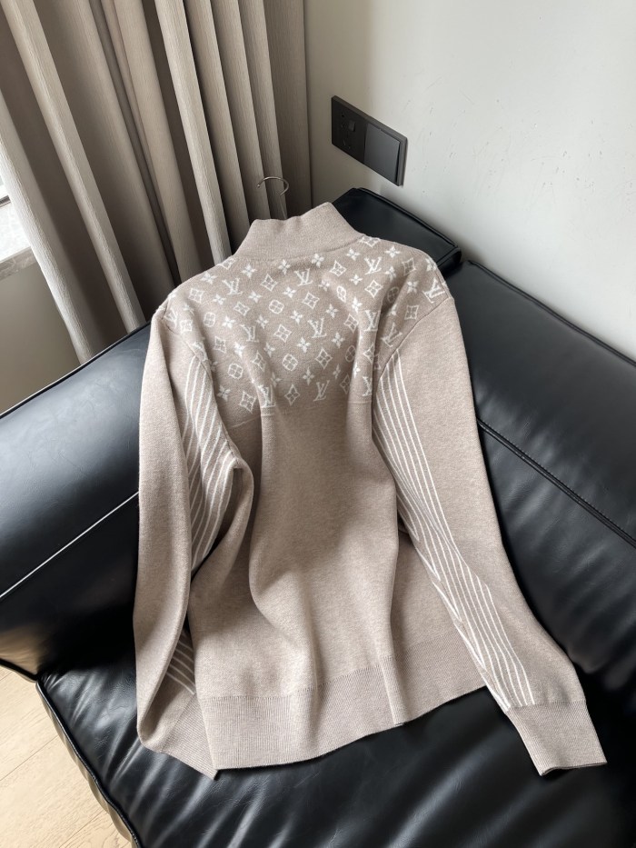 NIGO Louis Vuitton Ribbed Wool Half-Zip Pullove #nigo333703