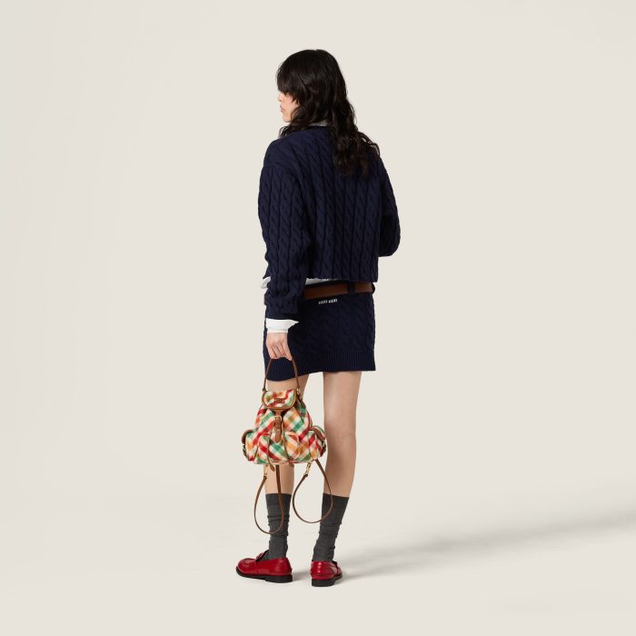 NIGO MiuMiu Blue Wool Sweater Skirt #nigo333760