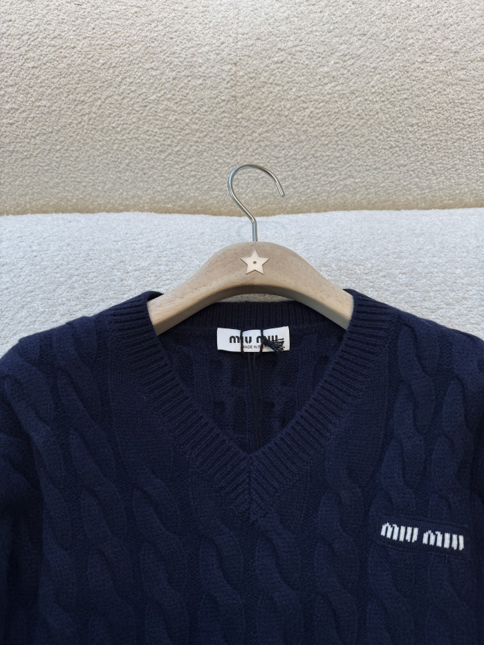 NIGO MiuMiu Blue Wool Sweater Skirt #nigo333760