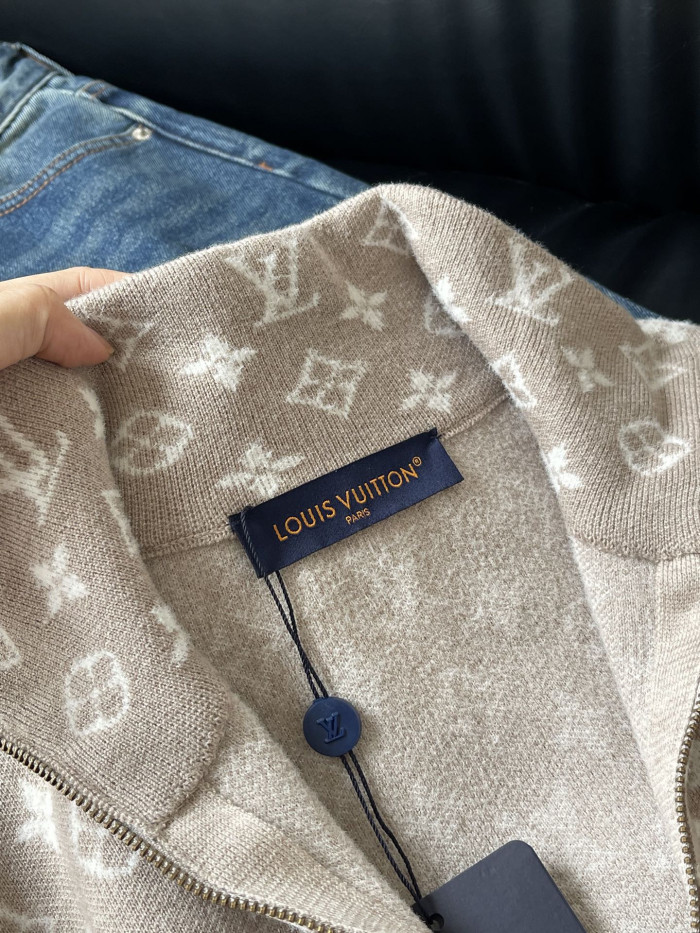 NIGO Louis Vuitton Ribbed Wool Half-Zip Pullove #nigo333703