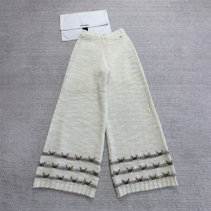 NIGO Chanel 25A Gold Thread Wide Leg Pants #nigo333711