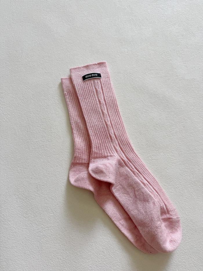NIGO MiuMiu Sequined Wool Socks #nigo333707