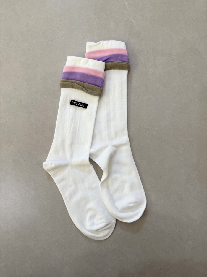 NIGO MiuMiu Contrast Color Cotton Socks #nigo330894