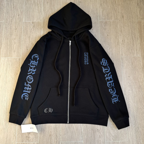 NIGO Chrome hearts Sanskrit Letter Logo Zipper Hooded Sweatshirt #nigo333725