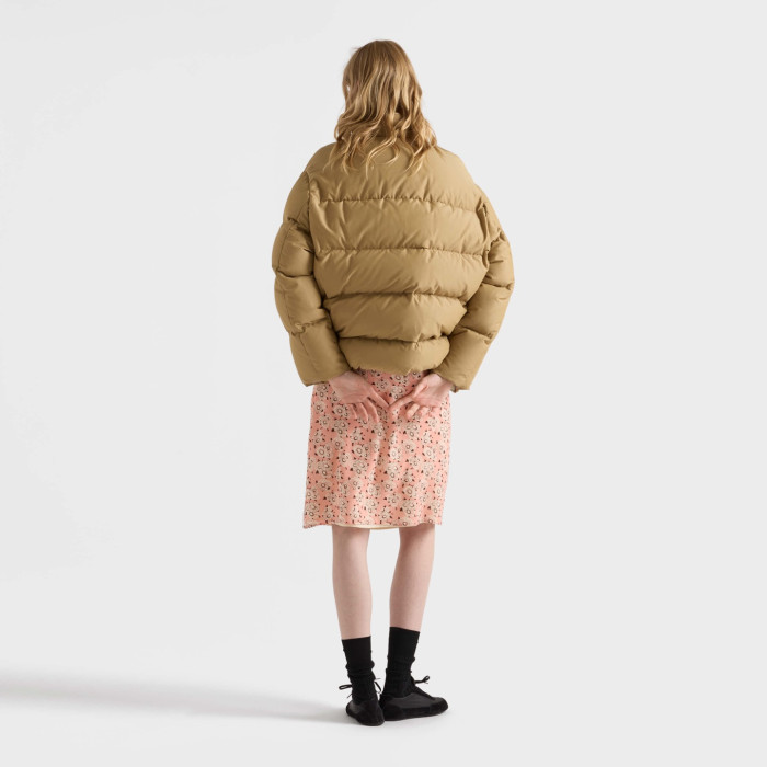 NIGO Prada Brown Down Filled Technical Puffer Jacket #nigo333729