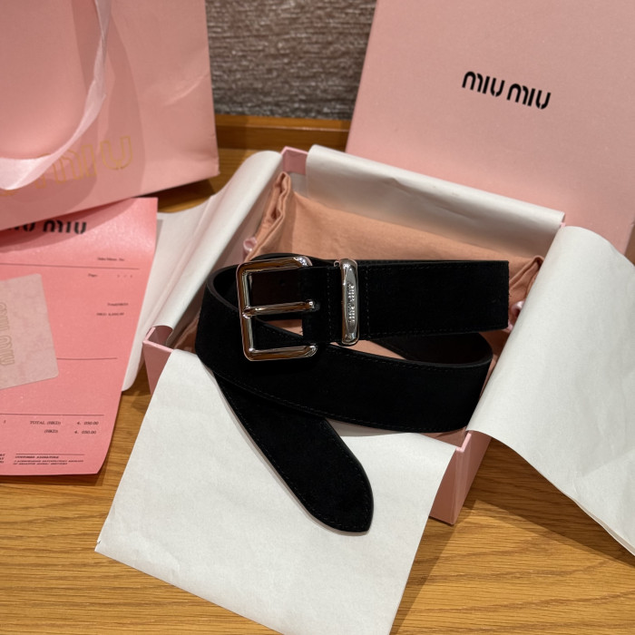 NIGO MiuMiu Oak Suede Belt #nigo333714
