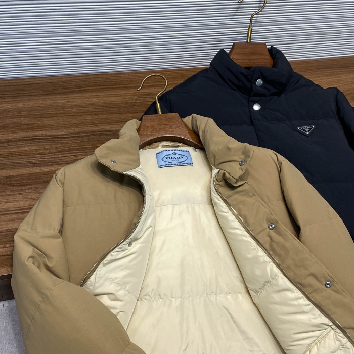 NIGO Prada Brown Down Filled Technical Puffer Jacket #nigo333729