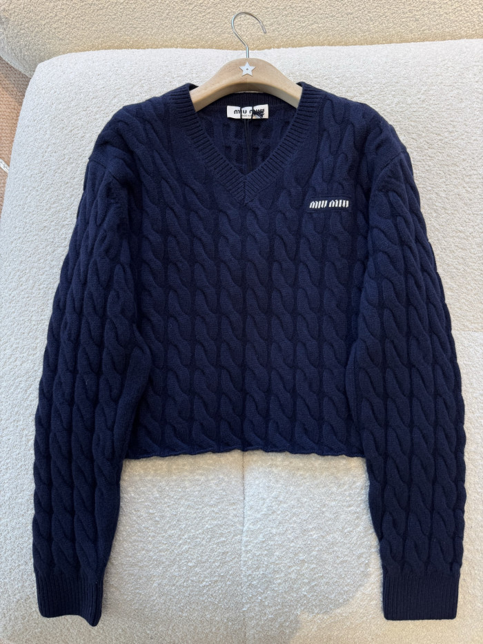 NIGO MiuMiu Blue Wool Sweater Skirt #nigo333760