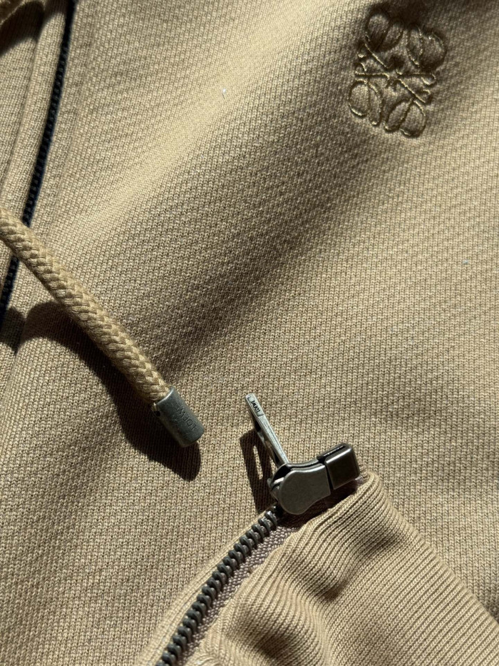 NIGO Loewe Zip-up Hoodie in Cotton Beige #nigo333808