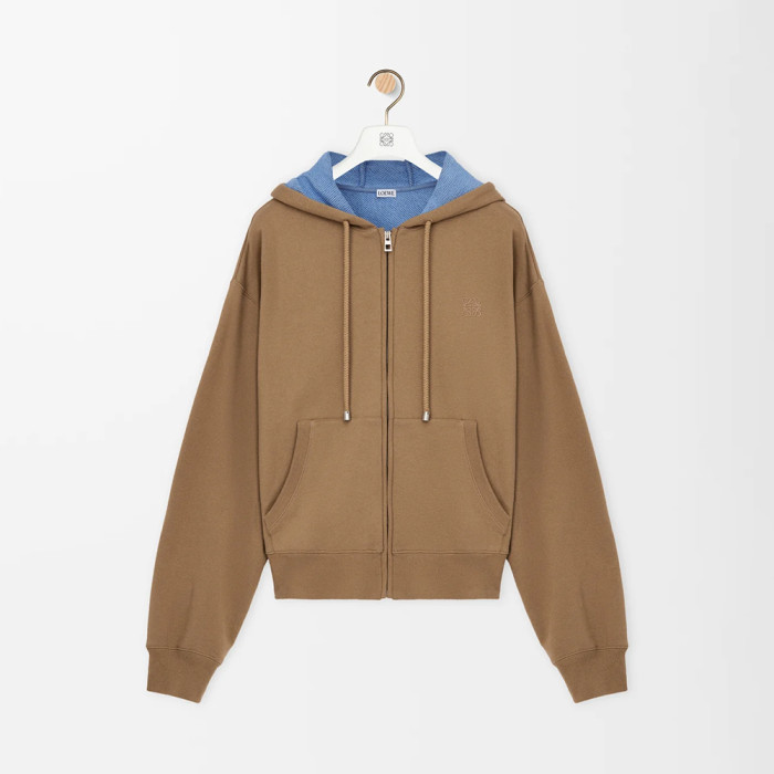 NIGO Loewe Zip-up Hoodie in Cotton Beige #nigo333808