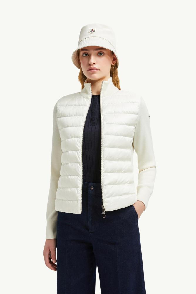 NIGO Moncler Cardigan Women's Ski Solid Color Snow Mountain Stand Collar Wool Goose Down Down Jacket#nigo333081
