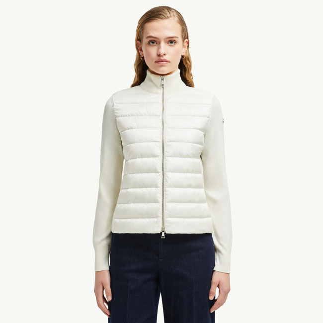 NIGO Moncler Cardigan Women's Ski Solid Color Snow Mountain Stand Collar Wool Goose Down Down Jacket#nigo333081
