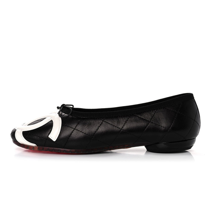 NIGO Chanel Lambskin Cambon Quilted Ballerina Flats #nigo310355
